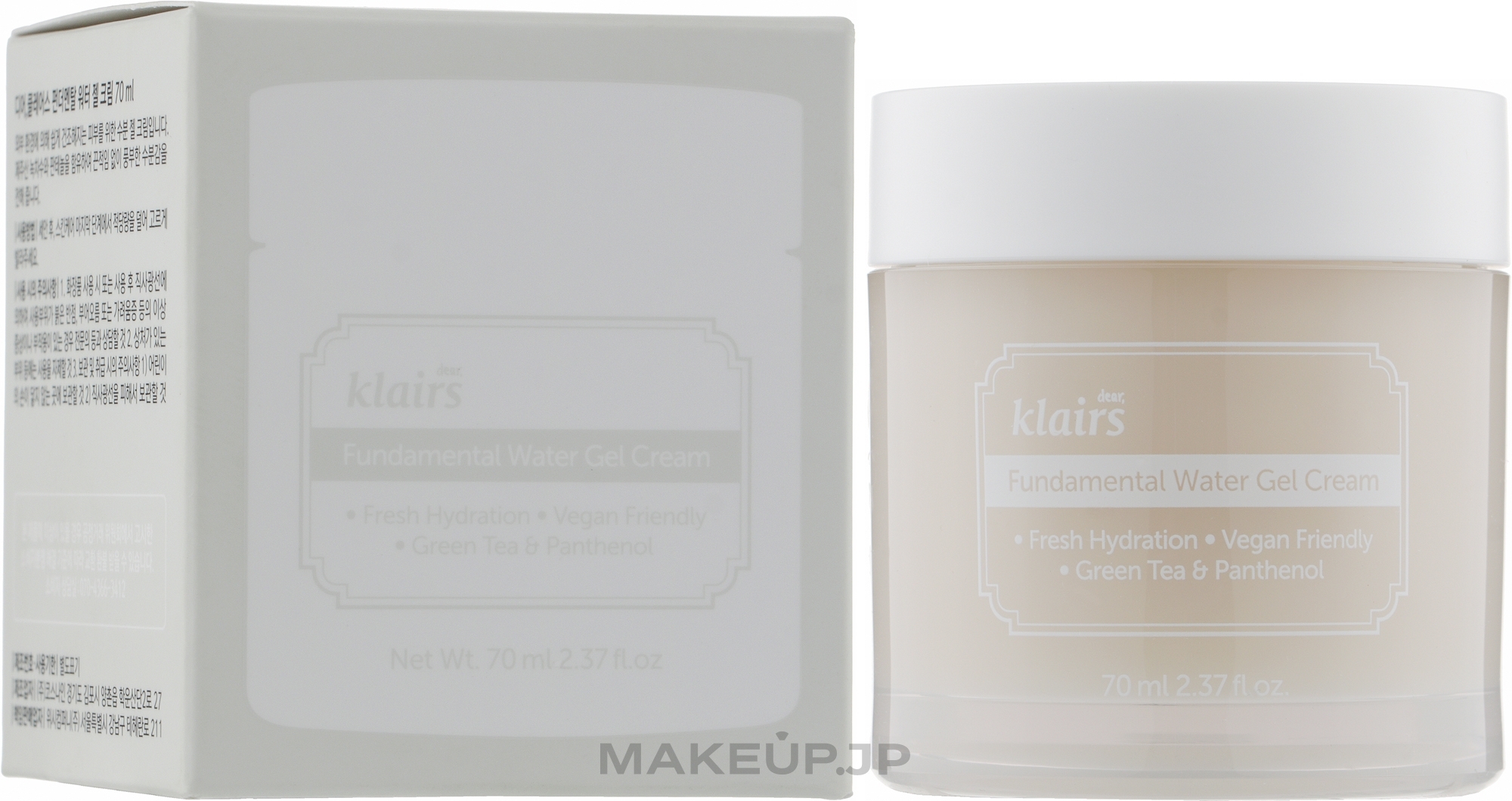 Antioxidant Face Gel - Klairs Fundamental Watery Gel Cream — photo 70 ml