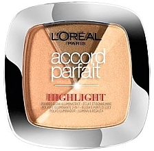 Fragrances, Perfumes, Cosmetics Highlighting Powder - L'oreal Accord Parfait Highlight Powder