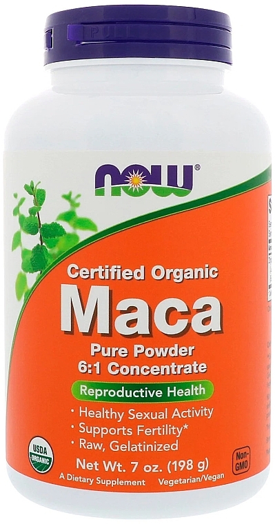 Certified Organic Maca Pure Powder - Now Foods Certified Organic Maca Pure Powder — photo N1