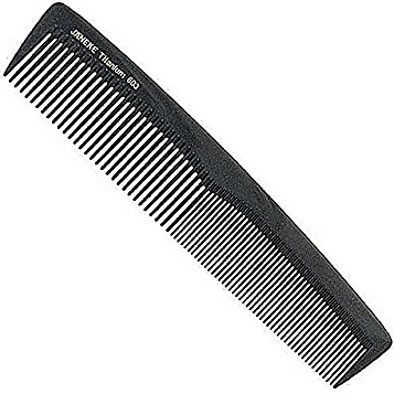 Comb, black - Janeke Comb Janeke Titanium 803 Lady 7" — photo N1