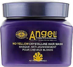 Yellow Neutralizing Mask - Angel Professional Paris No Yellow Crystalline Hair Mask — photo N1