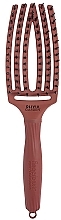 Hair Brush - Olivia Garden Finger Brush Combo Chocolate — photo N1