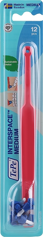 Interdental Brush with Heads, red - TePe Interspace Medium — photo N1