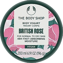 Fragrances, Perfumes, Cosmetics Body Yoghurt for Normal & Dry Skin - The Body Shop British Rose Vegan Body Yogurt