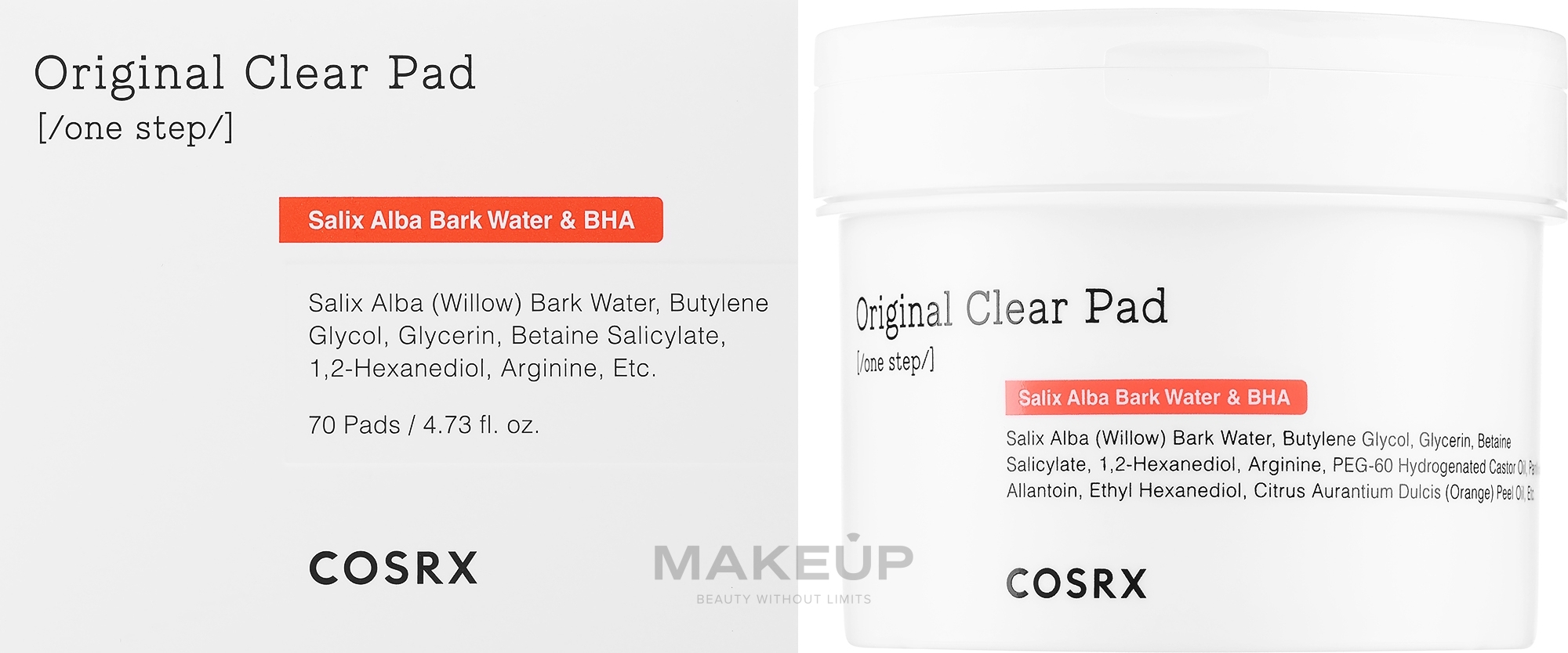 Cleansing Pads with BHA-Acids - Cosrx One Step Original Clear Pads — photo 70 szt.