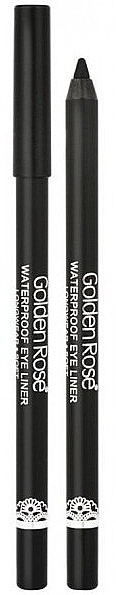 Waterproof Ultra Black Eye Pencil - Golden Rose Waterproof Eyeliner Longwear & Soft Ultra Black — photo N1