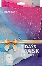 Fragrances, Perfumes, Cosmetics Sheet Mask Set, 7 pcs - Beauadd Baroness 7 Days Beauty Gift Box (f/mask/7x21g)