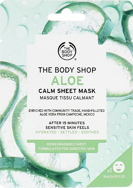 Sheet Mask - The Body Shop Aloe Calm Hydration Sheet Mask — photo N2