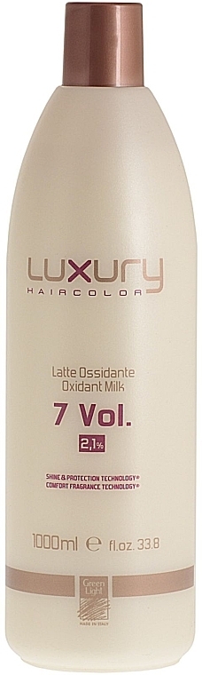 Milk Oxidant - Green Light Luxury Haircolor Oxidant Milk 2.1% 7 vol. — photo N1