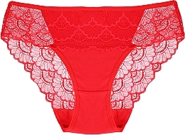 Women Lace Panties, red - Moraj — photo N1