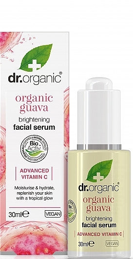 Brightening Face Serum with Organic Guava - Dr. OrganicOrganic Guava Brightening Facial Serum — photo N1