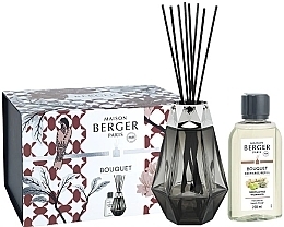 Fragrances, Perfumes, Cosmetics Set - Maison Berger Wilderness Prisme Black Reed Diffuser Gift Set (diffuser/200ml + refill/200ml)