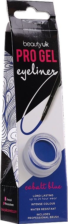 Waterproof Eyeliner - Beauty UK Pro Gel Eyeliner (03 -Cobalt Blue) — photo N1