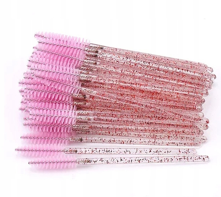 Disposable Lash & Brow Brushes, translucent pink - Lewer — photo N1