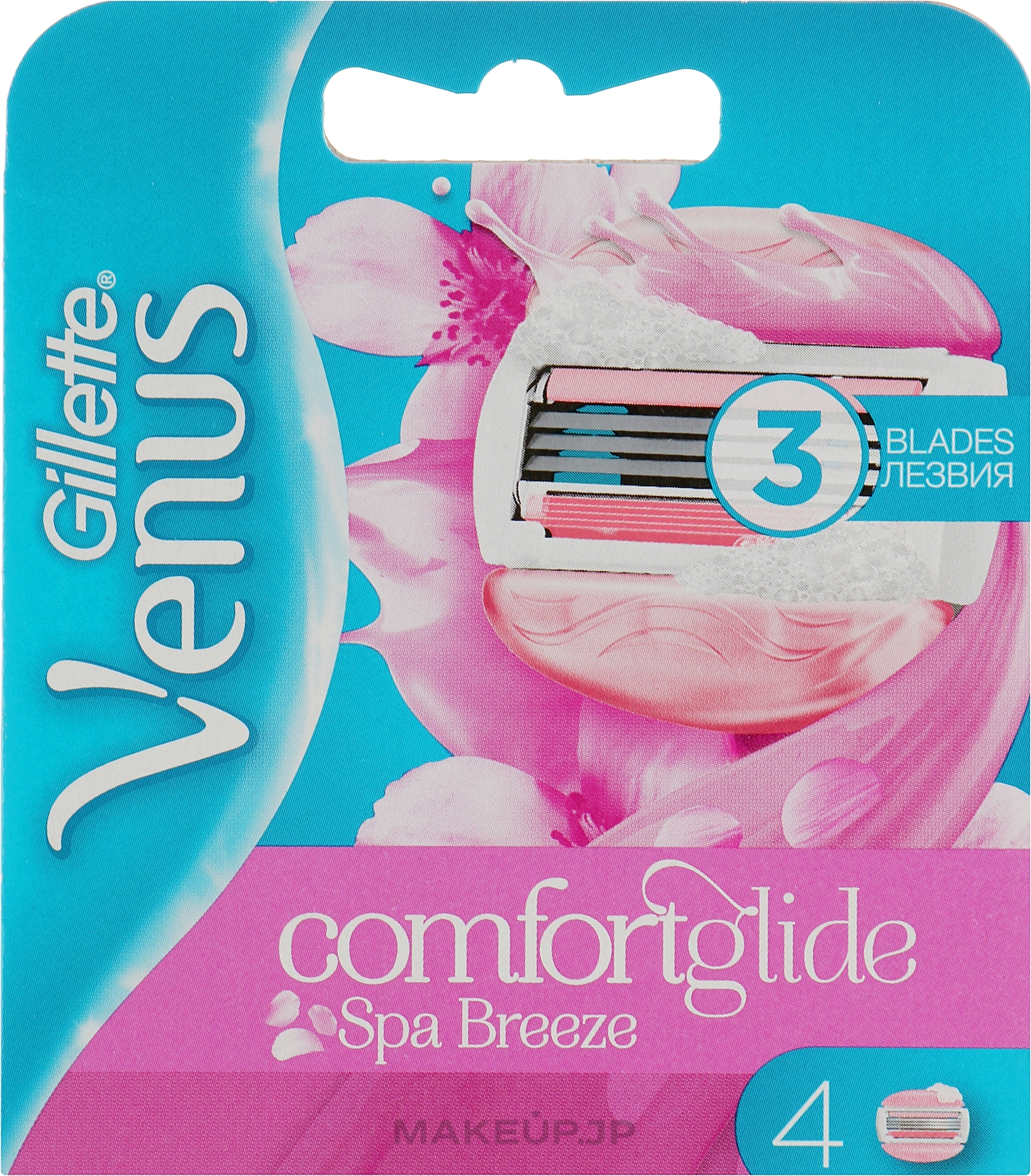 Shaving Razor Refills - Gillette Venus SPA Breeze — photo 4 szt.