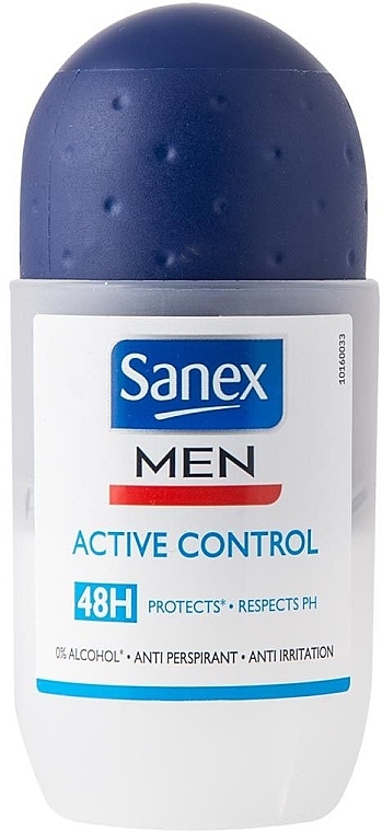 Men Roll-On Deodorant "Active Control" - Sanex Dermo Men Active Control 48H Roll On — photo N1