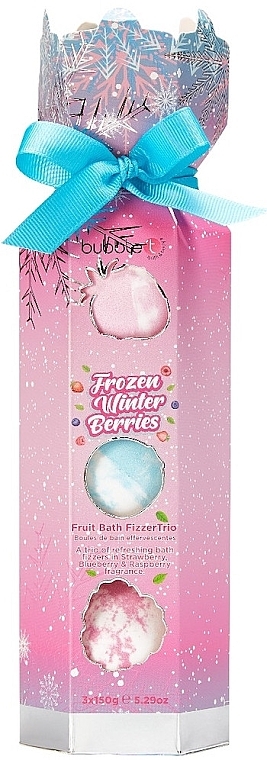 Bath Bomb Set - Bubble T Frozen Winter Berries Bath Fizzer — photo N1