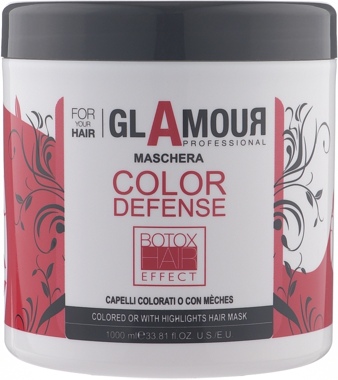 Mask for Colored & Highlighted Hair - Erreelle Italia Glamour Professional Mask Color Defense — photo N3