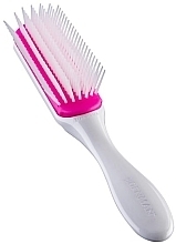 D3 Hair Brush, grey and pink - Denman Original Styler 7 Row Cherry Blossom — photo N1