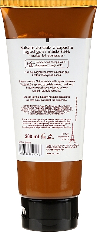 Body Balm with Goji Berries and Shea Butter Scent - Nature de Marseille — photo N2