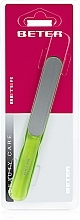 Fragrances, Perfumes, Cosmetics Nail File with Laser Surface, ergonomic, light green - Beter Beauty Care