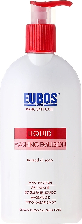 Shower Emulsion - Eubos Med Basic Skin Care Liquid Washing Emulsion Red — photo N5