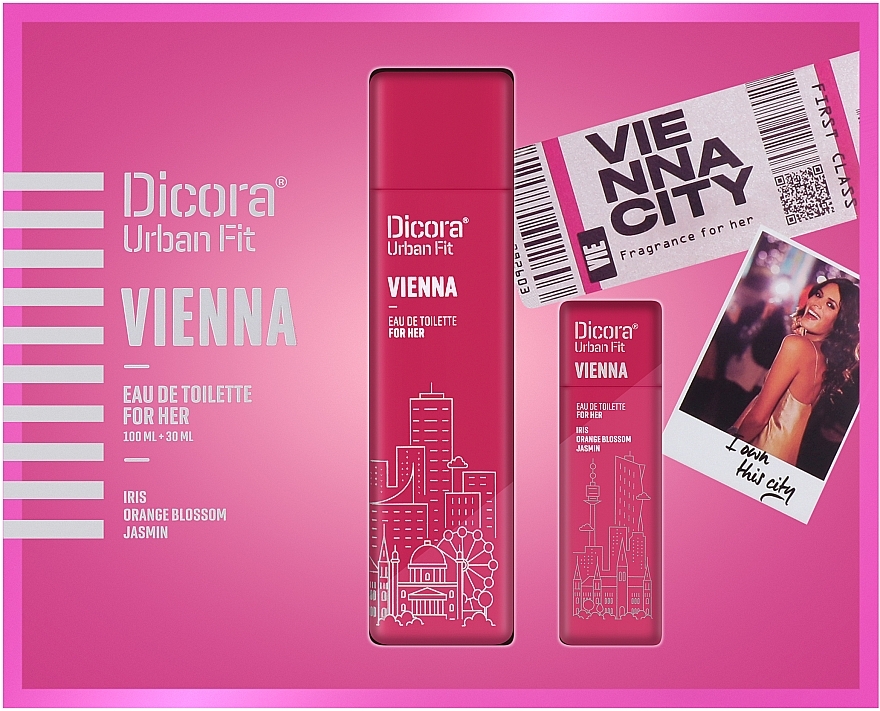 Dicora Urban Fit Vienna For Her Set - Set (edt/100ml + edt/30ml) — photo N1