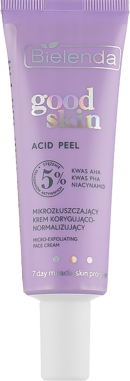 Correcting & Normalizing Micro-Exfoliating Face Cream - Bielenda Good Skin Acid Peel Micro-Exfoliating Face Cream — photo N2