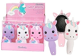 Rainbow Unicorn Hair Brush, pink - Martinelia — photo N3