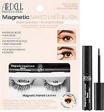 Fragrances, Perfumes, Cosmetics Ardell Magnetic Naked Lash & Liner Lash 420 (eye/liner/2.5g + lashes/2pc) - Set