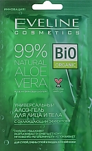 Face and Body Multifunctional Gel with Aloe - Eveline Cosmetics 99% Aloe Vera Gel For Face And Body (mini) — photo N1
