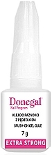 Fake Nails Glue - Donegal Brush-On Gel Glue Extra Strong — photo N1