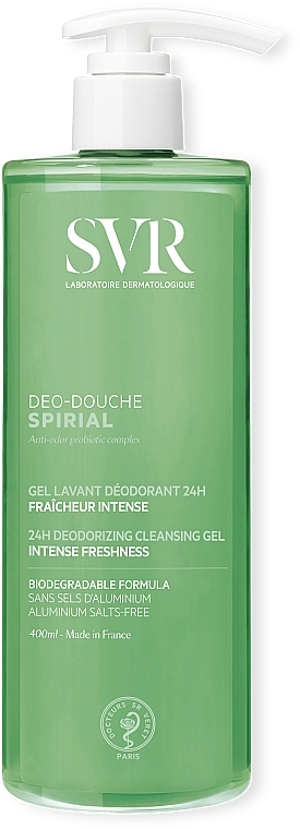 Deodorizing Shower Face & Hair Gel - SVR Spirial Deo-Douche Deodorizing Cleansing Gel — photo N3