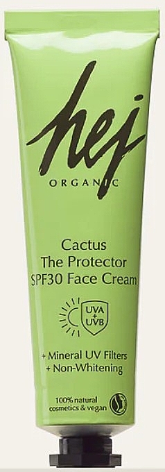 Face Sunscreen - Hej Organic Cactus The Protector SPF30 Face Cream — photo N1