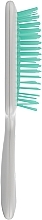 Hair Brush, white with turquoise teeth - Kodi Professional Soft Touch Hairbrush — photo N3