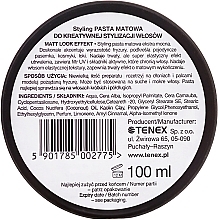 Hair Styling Paste - Tenex Stile Unico Pasta — photo N3