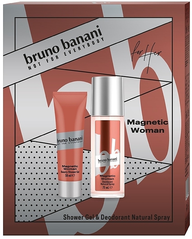 Bruno Banani Magnetic Woman - Set (sh/gel/50 ml + deo/75 ml) — photo N1