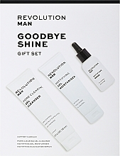 Set - Revolution Skincare Man Goodbye Shine Gift Set (f/ser/30ml + f/clean gel/150ml + f/gel/75ml) — photo N1