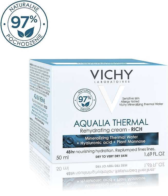 Rich Moisturizing Cream for Dry and Very Dry Skin - Vichy Aqualia Thermal Rich Cream — photo N3