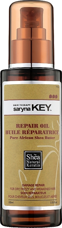 Shea Butter for Damaged Hair - Saryna Key Damage Repair Pure African Shea Oil — photo N1