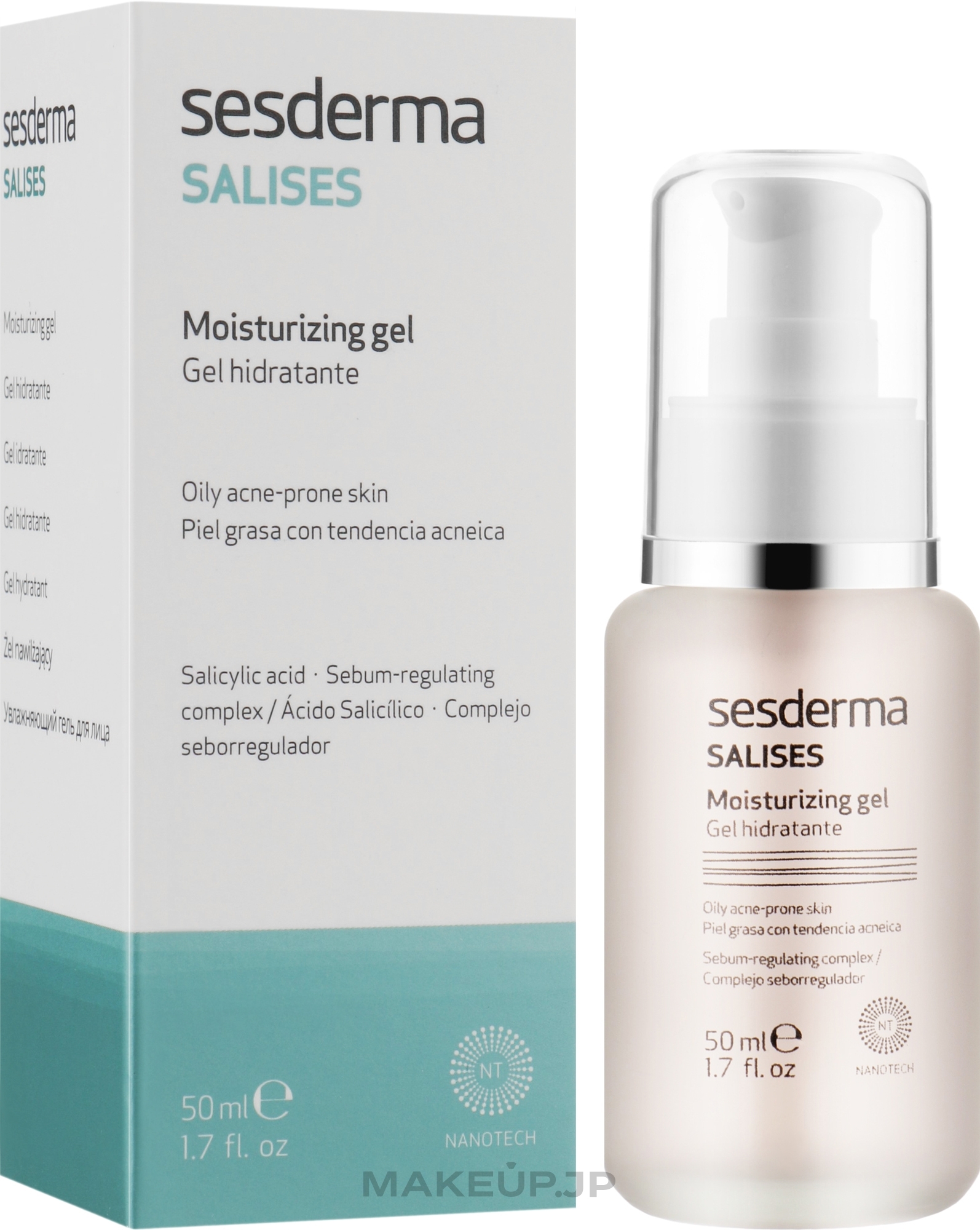 Oily Skin Moisturizing Gel - SesDerma Laboratories Salises Moisturizing Gel — photo 50 ml