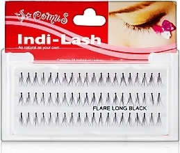 Individual Lashes - Aden Cosmetics Indi-Lash Flare Long Black — photo N1