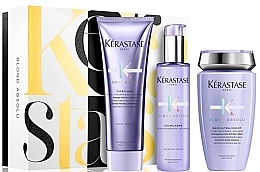 Fragrances, Perfumes, Cosmetics Set - Kerastase Blond Absolu Pack Holiday (shm/250ml + cond/250ml + ser/150ml)