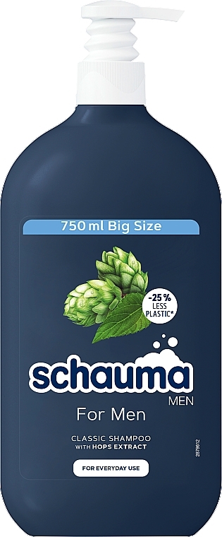 Hop Daily Men Shampoo - Schauma Men Classic Shampoo With Hops For Everyday Use — photo N1