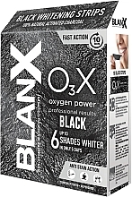 Fragrances, Perfumes, Cosmetics Whitening Charcoal Strips - BlanX O3X Whitening Strips Black
