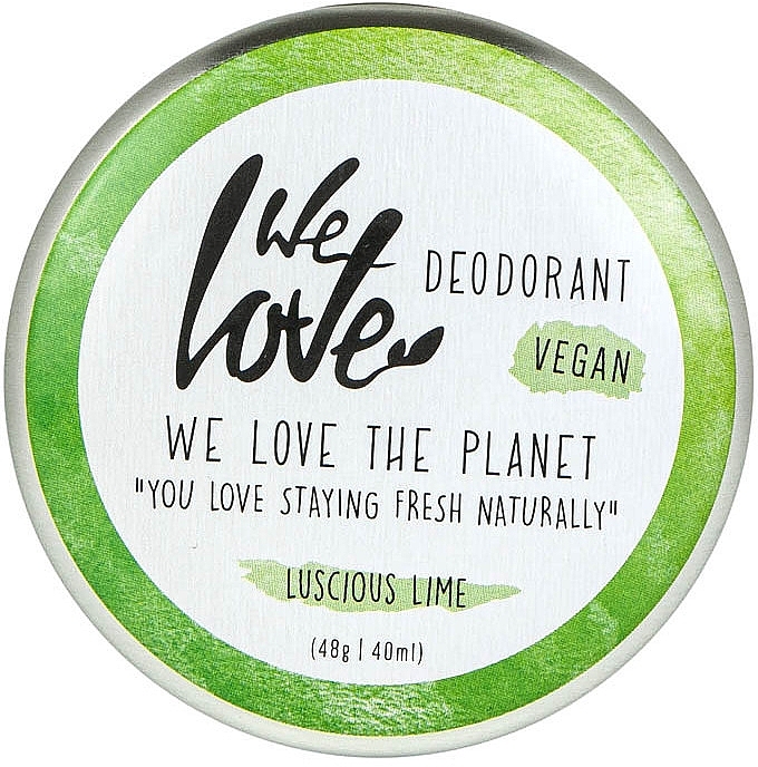 Natural Creamy Deodorant - We Love The Planet Deodorant Luscious Lime — photo N1