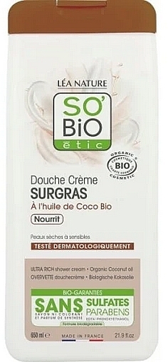 Shower Cream Gel - So'Bio Ultra Rich Shower Cream — photo N1