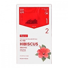Hibiscus Extract Mask - Holika Holika Instantly Brewing Tea Bag Mask — photo N1