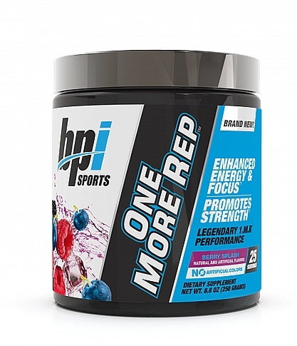 Wild Berry Pre-Workout Complex Dietary Supplement - BPI Sports One More Rep — photo N1