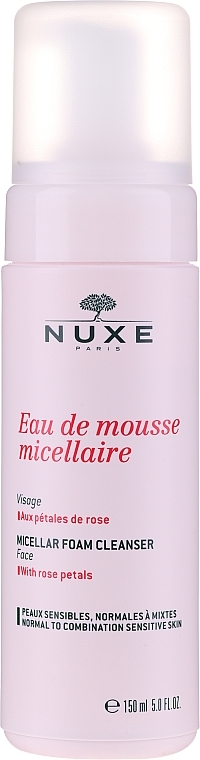 Micellar Cleansing Foam with Rose Petals - Nuxe Micellar Foam Cleanser With Rose Petals — photo N1